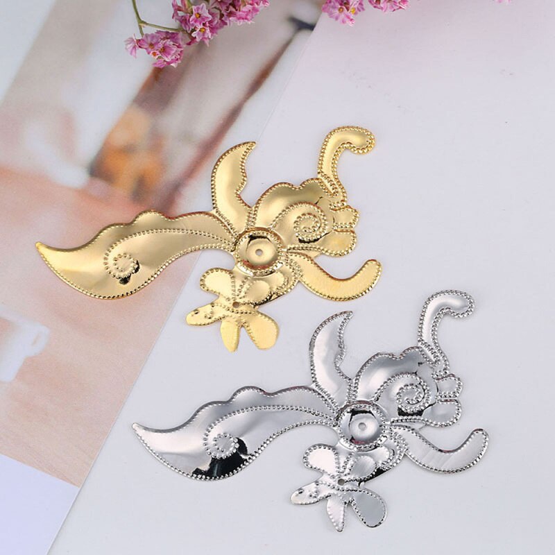 10PCS/lot Flower Shape Metal Pieces DIY Handmade Craft Making Jewelry Accessories Material