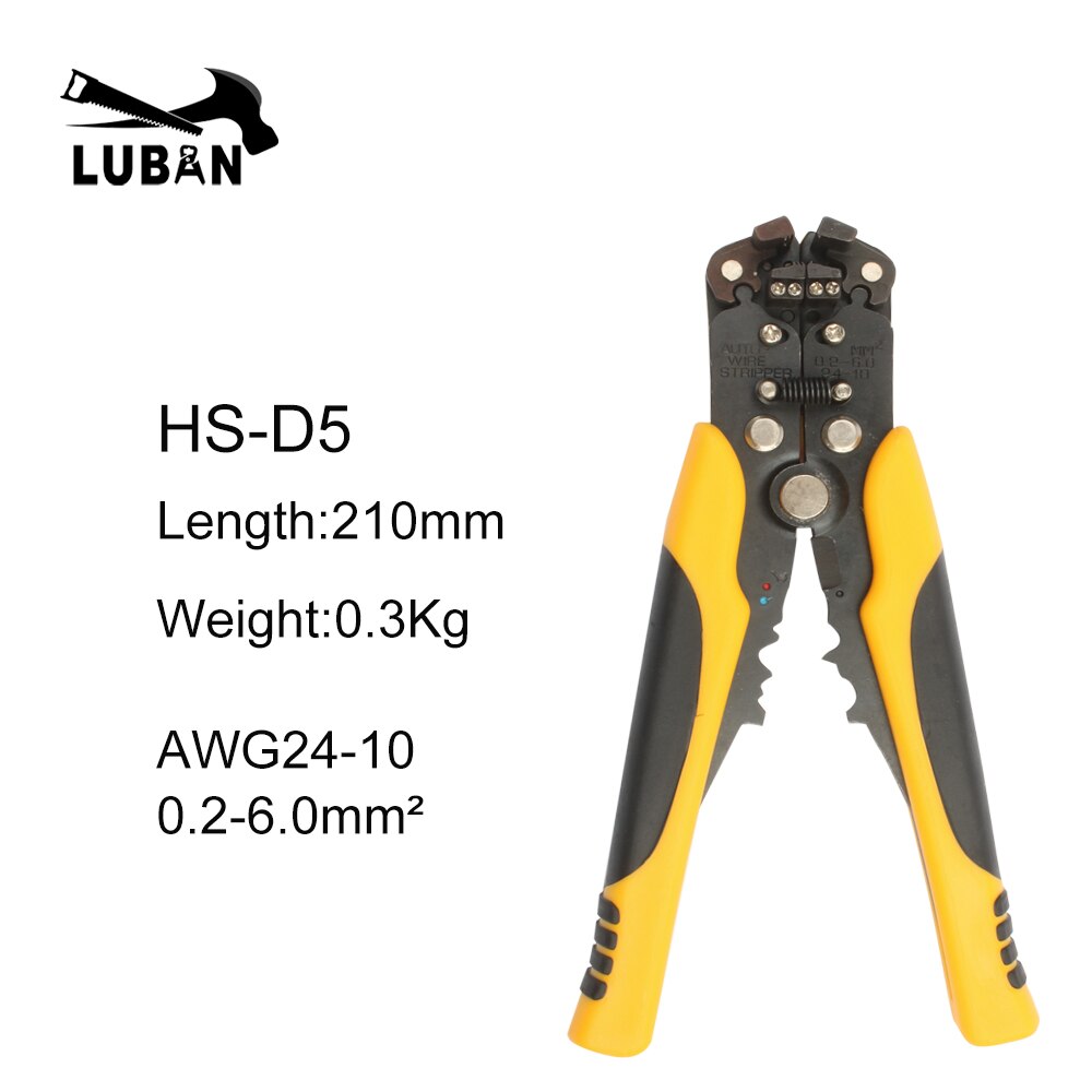 HS-D1 Cable Wire Stripper Cutter Crimper Automatic Multifunctional Terminal Crimping Stripping Plier Tools for connector