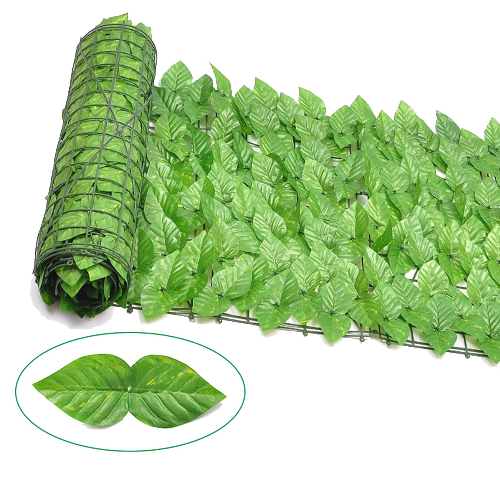 Artificial Privacy Screening Roll Garden Artificial Ivy Leaf Hedge Fence Wall Balcony Artificial Plant Gardening Supplies
