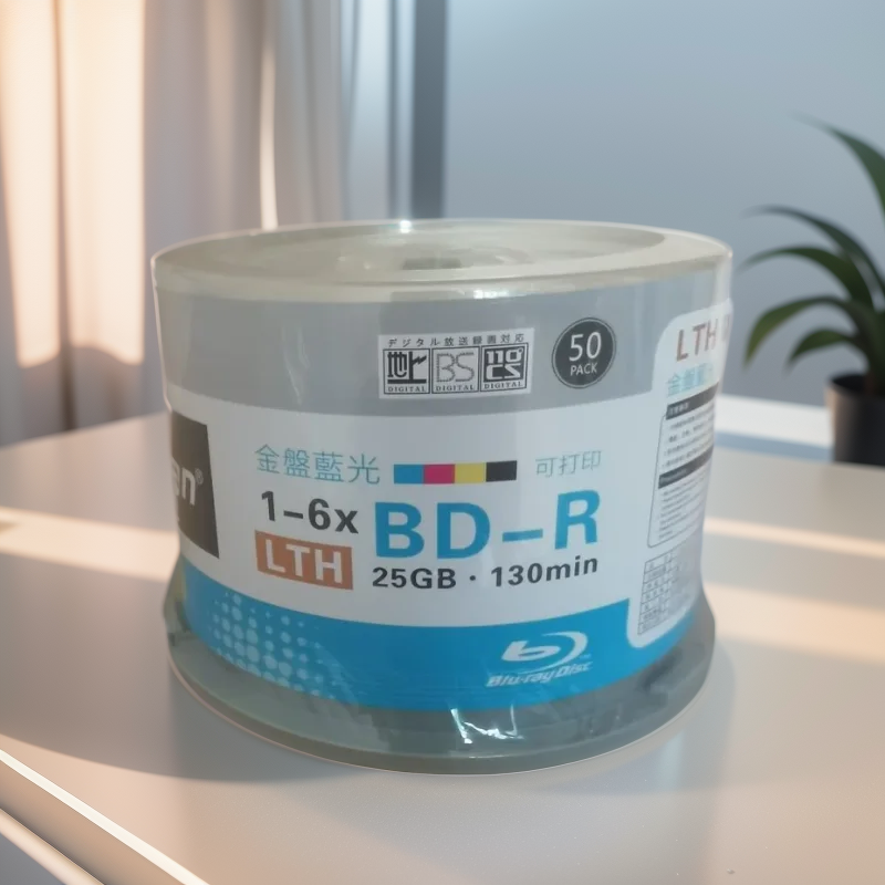 Darmowa wysyłka 6x BDR 25g Blu-promień dysk BD-R 25GB puste głoska bezdźwięczna 50 sztuk/partia opakowanie w workach