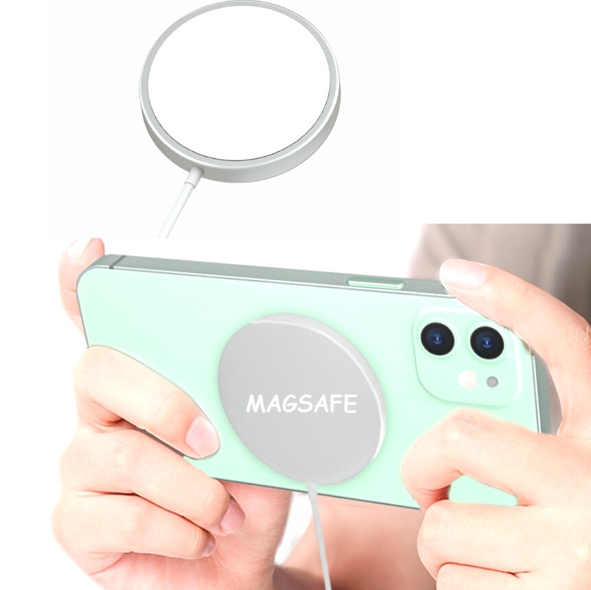 15W Draadloze Magnetische Oplader Metalen Gaming Magneet Adsorbeerbare Telefoon Snel Opladen Pad Voor Iphone 12 Huaiwei Samsung Magsafing