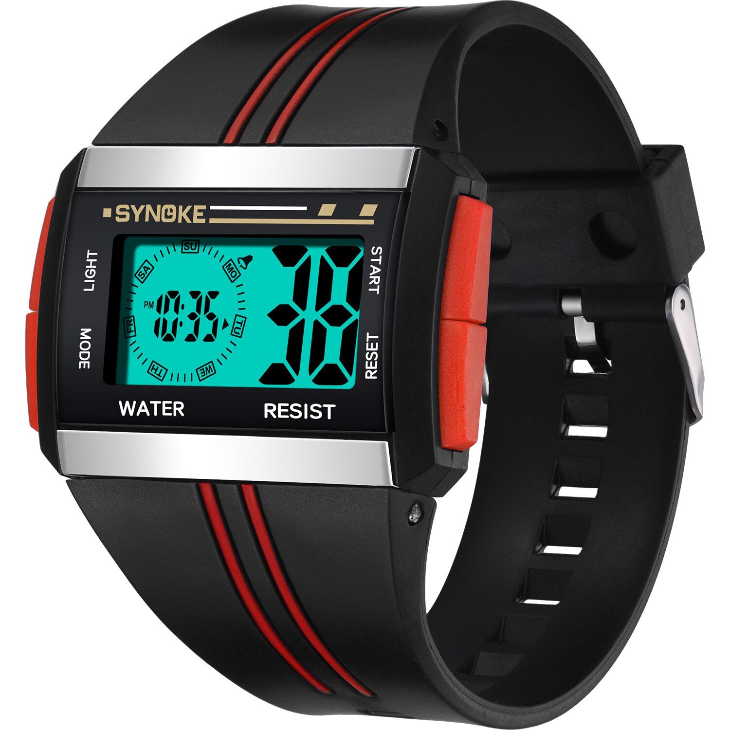 Men Sports Watch Digital Alarm Chrono 3Bar Waterpr... – Vicedeal