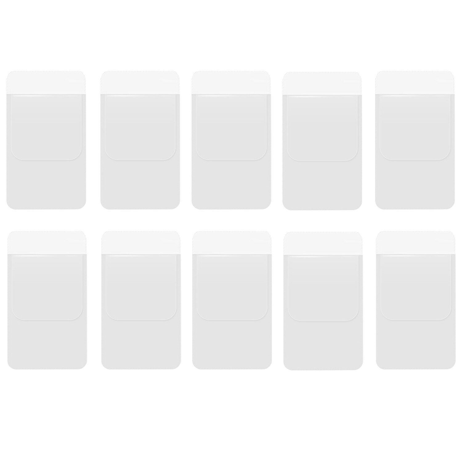 10PCS Clear Leakproof Pocket Protector for Pen Leaks School Hospital Office Supplies White