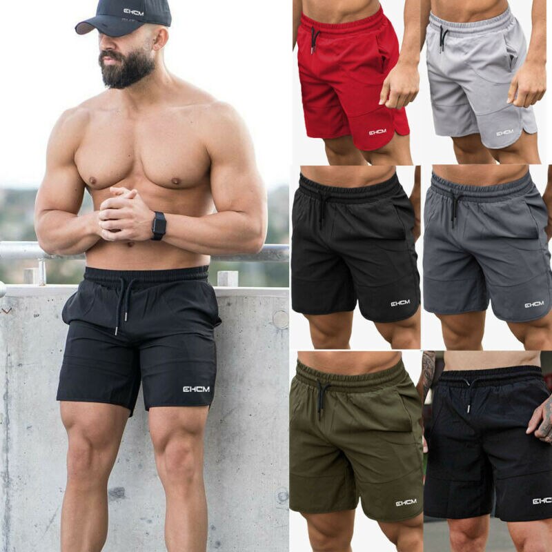 Men's Casual Elastic Waist Harem Training Jogger Sport Short Baggy Pants