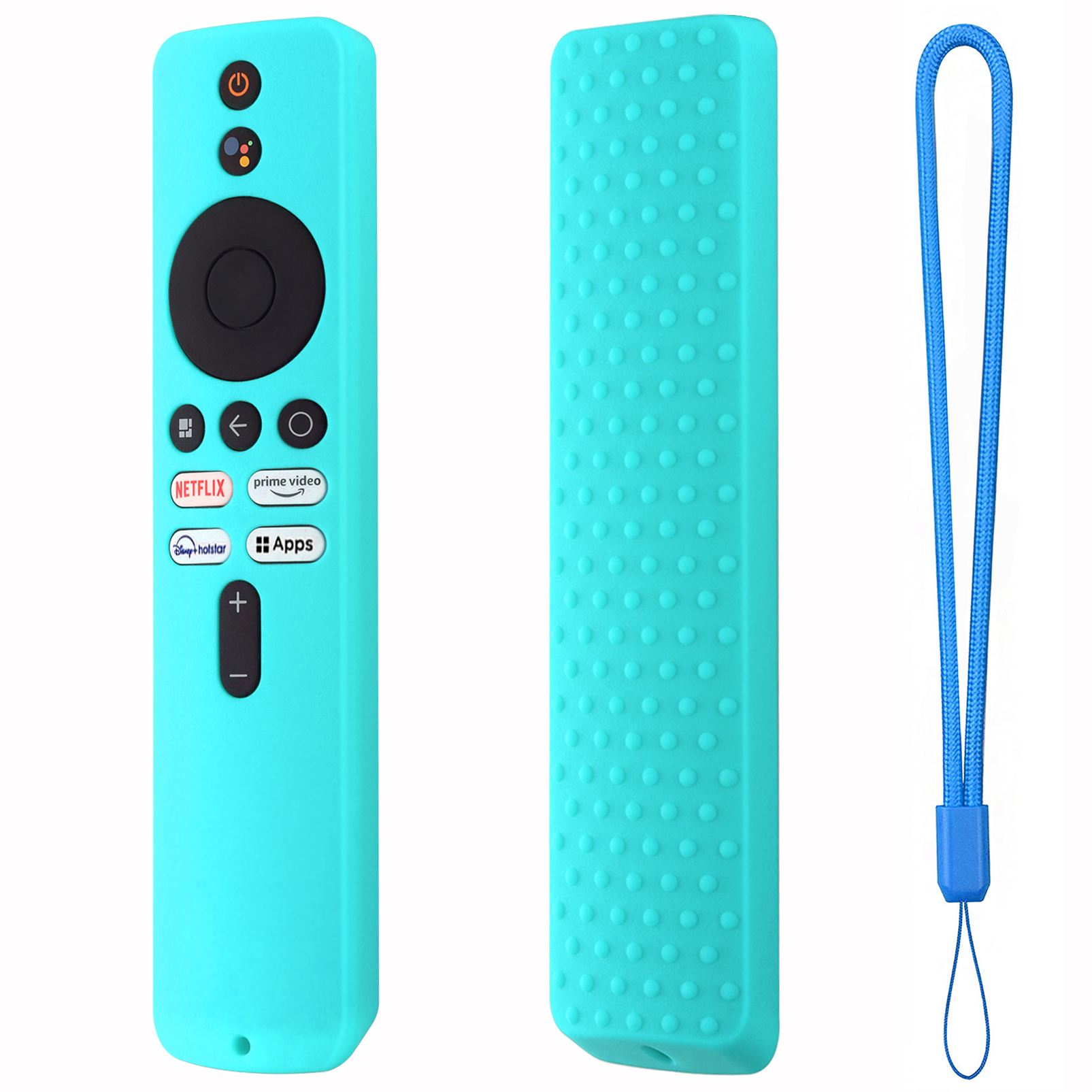 Siliconen Beschermhoes Voor Xiaomi Tv Box S 2nd Gen Afstandsbediening Anti-Druppel Stofdichte Afstandsbediening Bescherming Cover Voor Mi Box S: Blauw