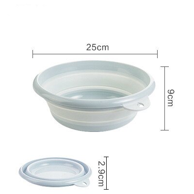 Foldable portable toilet basin, bathroom sink, portable container, sink, bathroom accessories: s Blue