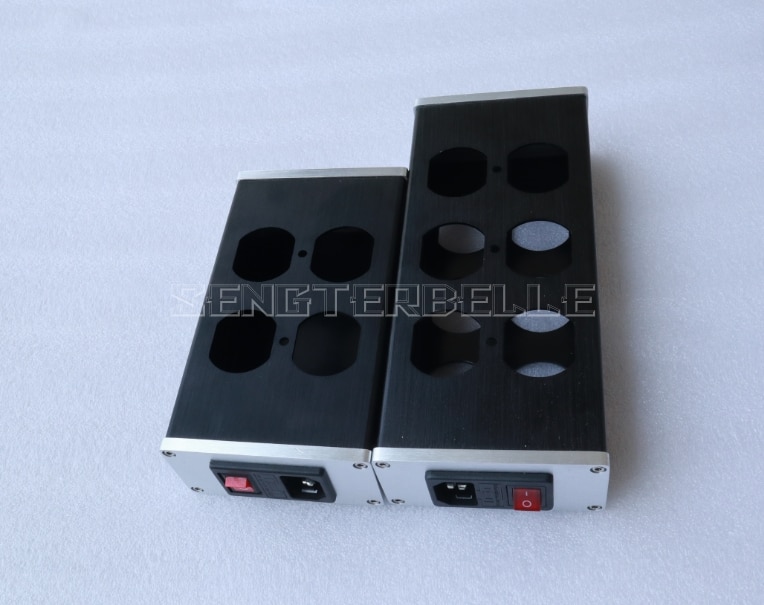 DIY HIFI Aluminium Chassis ONS Standaard Power Strip Case PSU Box Stopcontact Shell