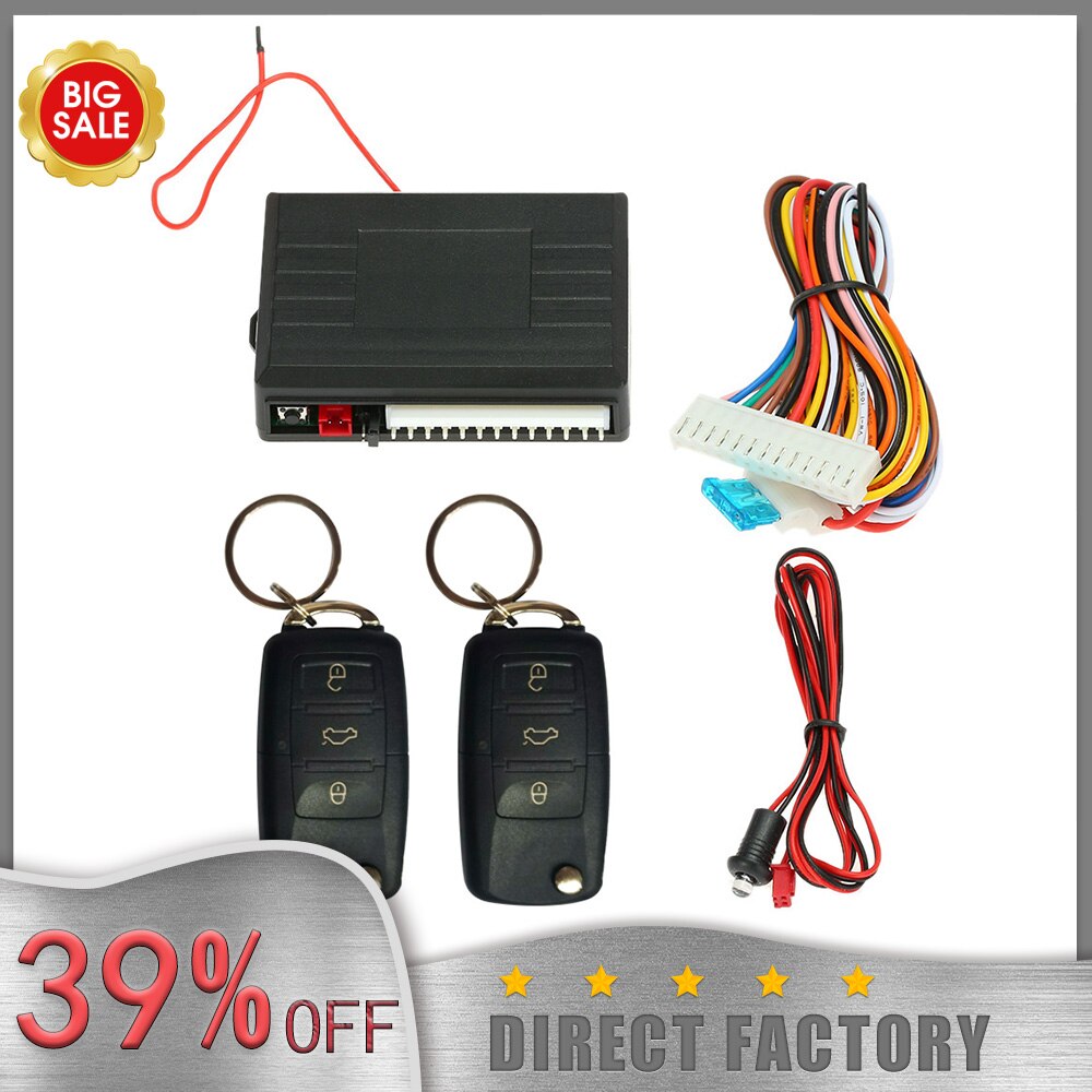 Auto Car Keyless Entry Door Lock Locking System Remote Central Control Locking with LED Indicate Light for VW Volkswagen POLO