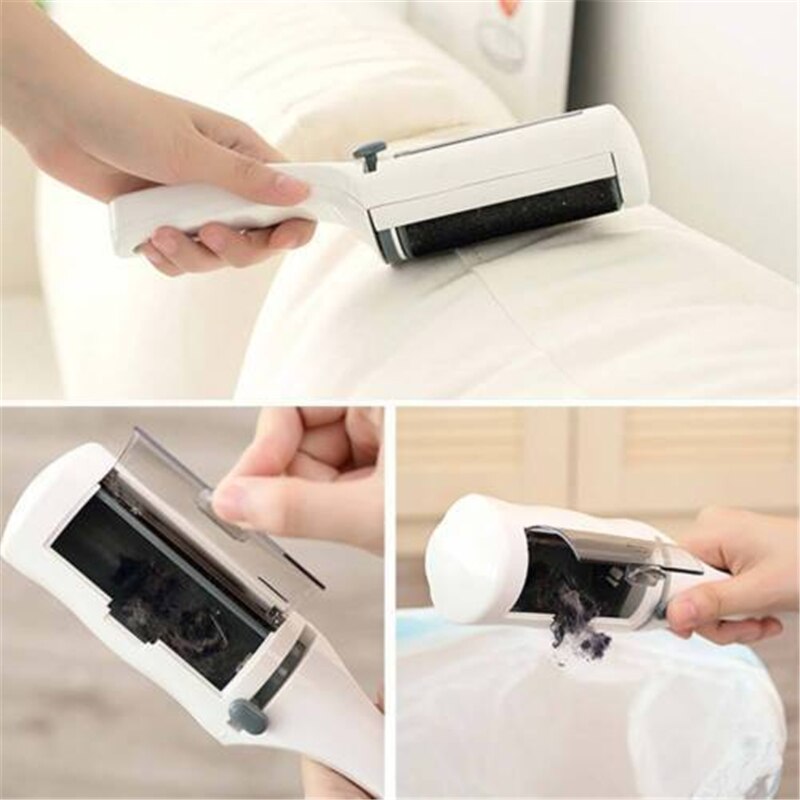Fur Remover Sweeper Shaver With Clothes Brush Clothing Lint Dust Coat Sticky Remove Pets Hair Cleaner Rotated Brush