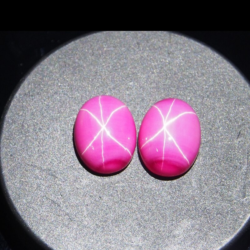 10*14mm 2 Piece/a lot Oval Cabochon beads Red Star Ruby cabochon for pendant making