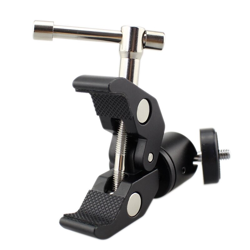 DSLR Testa A Sfera Shoe Mount Macchina Fotografica di Montaggio Morsetto 1/4 inch -20 Treppiede Testa Hot Shoe Adattatore e Fresco super Clamp