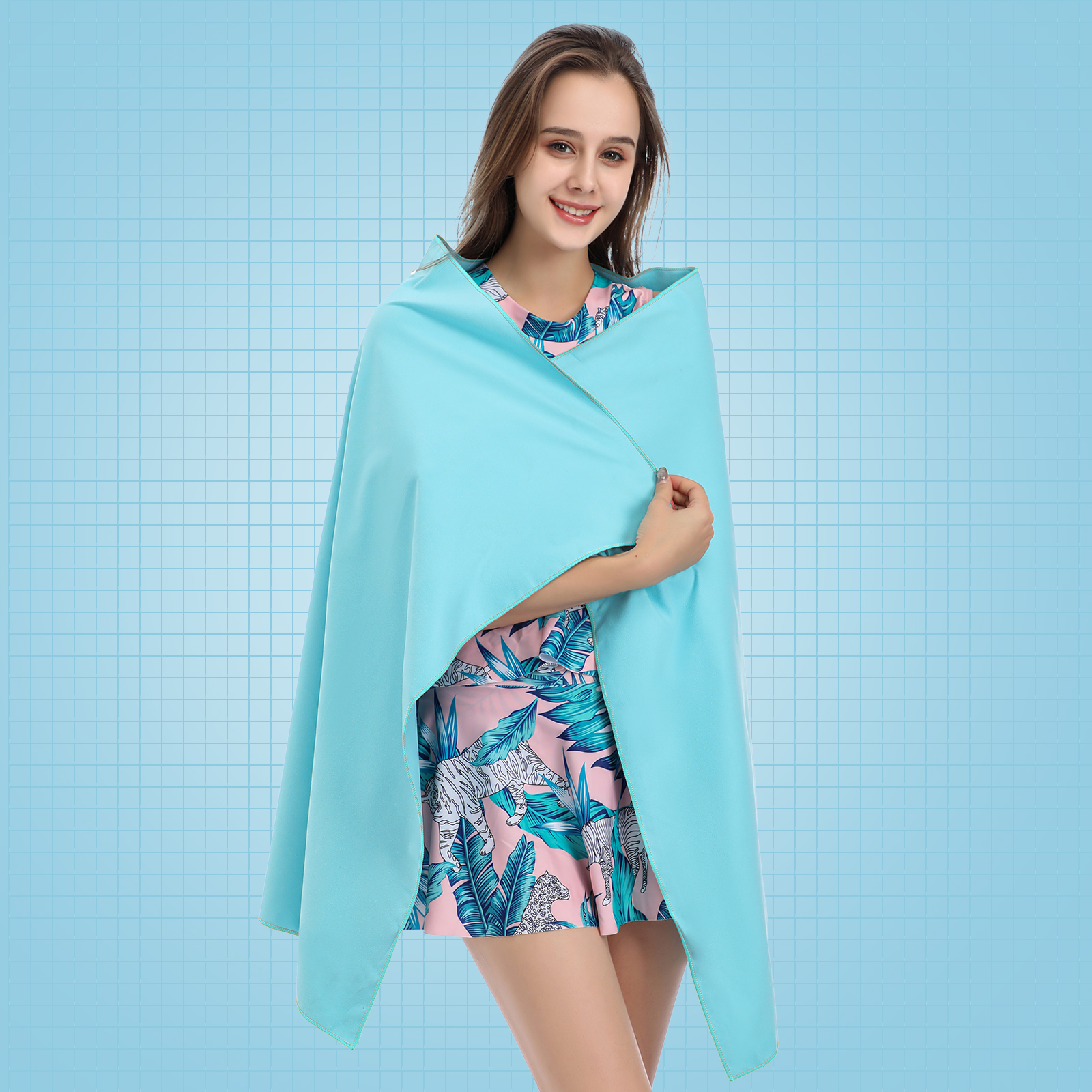 Mutao Outdoor sneldrogende handdoekdeken, superabsorberende handdoek voor sport Zwemmen Strand Gym Wandelen Yoga