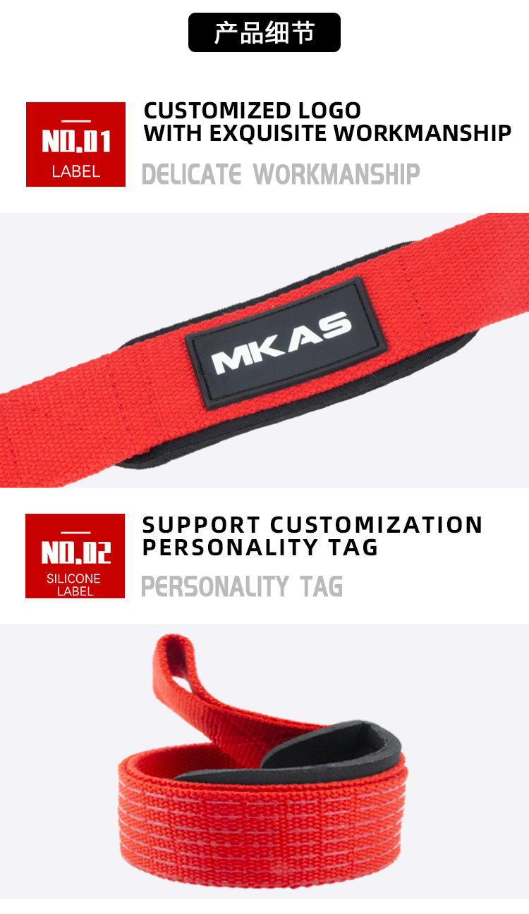 Weight Lifting Hand Wrist Belt Gym Lifting Straps Fitness Wrist Wrap Bodybuilding Dumbbell Barbell Exercise Training Power