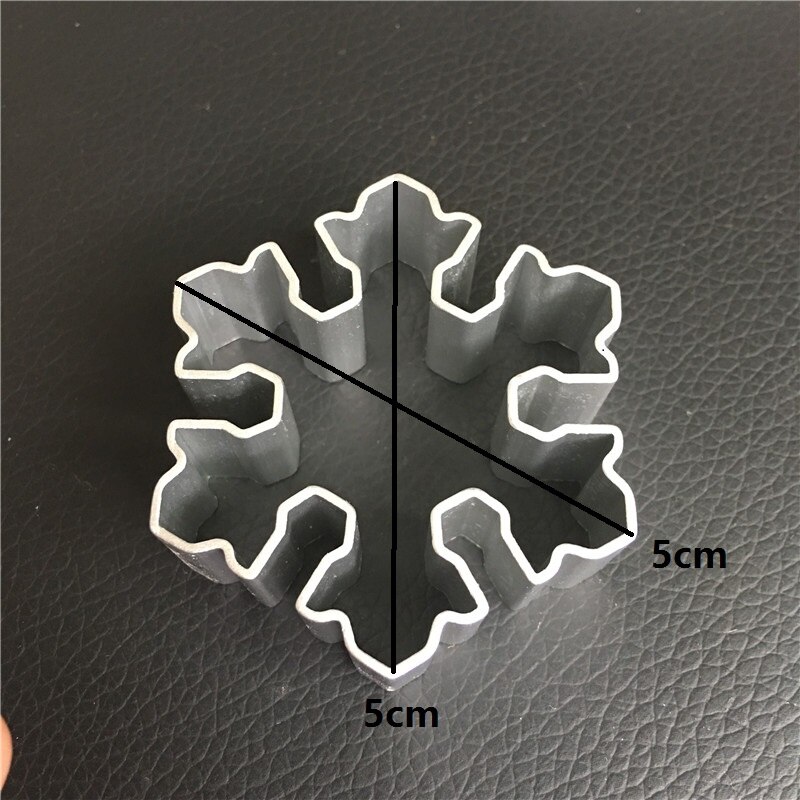 1pc olika kakformar av metall kakskärare i aluminiumlegering kexform för kakor: 55