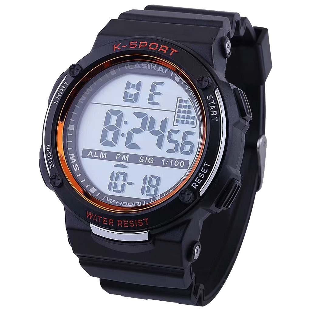 Multi Functie Lichtgevende Waterdichte Sport Horloge Mode Elektronische Horloge mode gif horloge Outdoor sport horloge: C