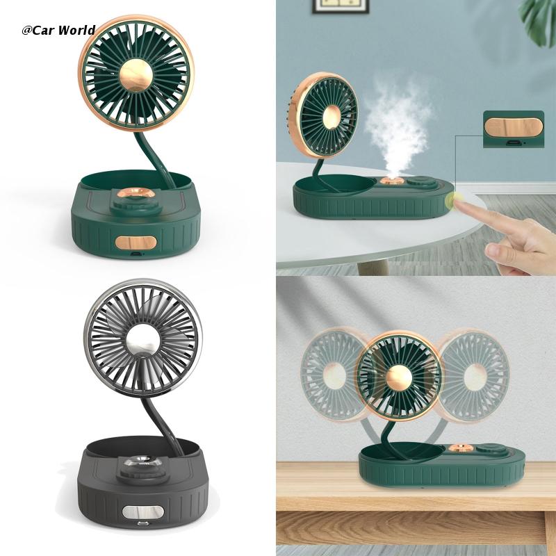6XDB Battery Portable Water Spray Mist Fan Electric Rechargeable Handheld Mini Fan Cooling Air Conditioner Humidifier