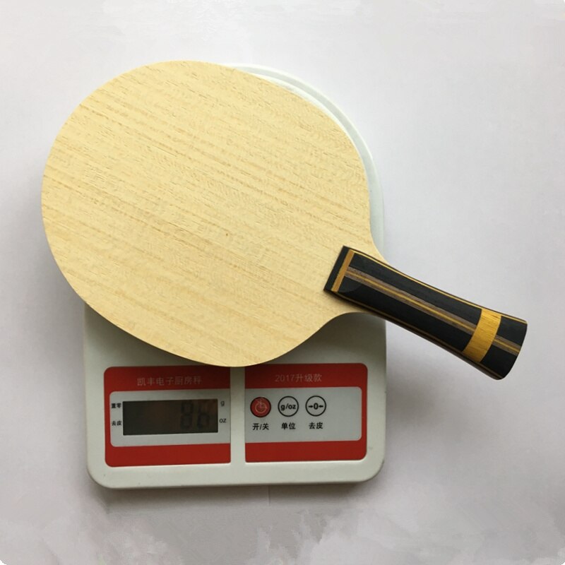 5 layers pure wood with 2 layers super zl carbon fiber table tennis racket Horizontal grip FL and ST handle ping pong blade