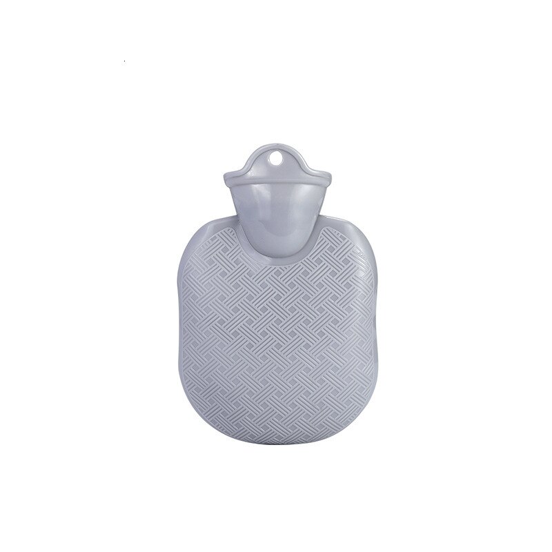Vandflaske vinter håndvarmer tyk gummi vandpose calentador de manos varmeterapi ensfarvet bolsa agua caliente: Grå 500ml