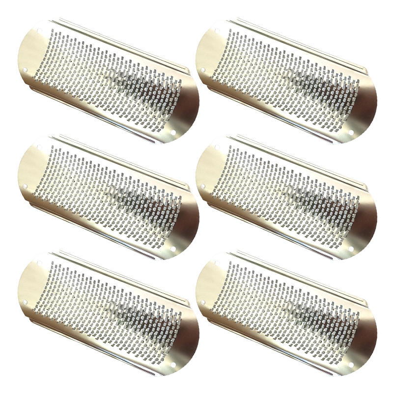 6 st fotfilar i rostfritt stål förhårdnadsborttagare rakning död hud hemma pedikyrverktyg fötter klackar fotrasp förhårdnadsborttagare