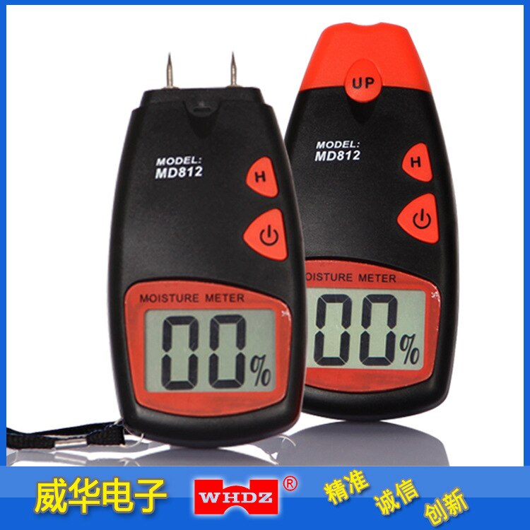 Probador de humedad de madera MD812, higrómetro digital, analizador de humedad de madera, detección de humedad