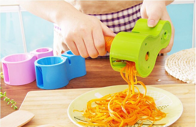 Spiralizer spiral skiver zucchini nudler pasta spaghetti spiraler maker fræser peeler køkken køkkenudstyr cutter peeler