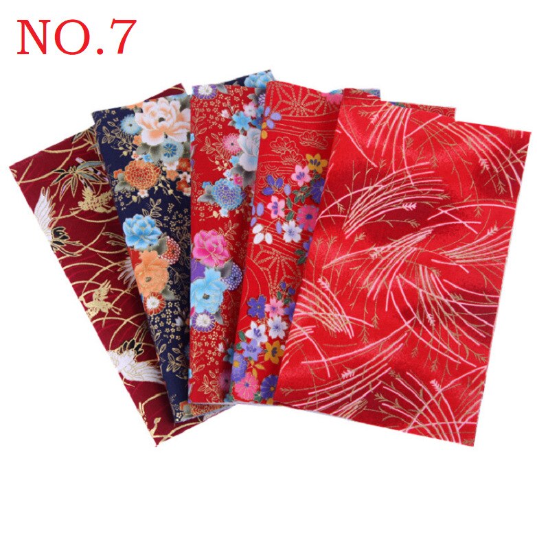 100% Katoenen Stof Katoen Patchwork Doek Bloem Patroon Stof Japanse Stijl Naaien Leveringen Diy Handgemaakte Kledingstuk Accessoires: 4