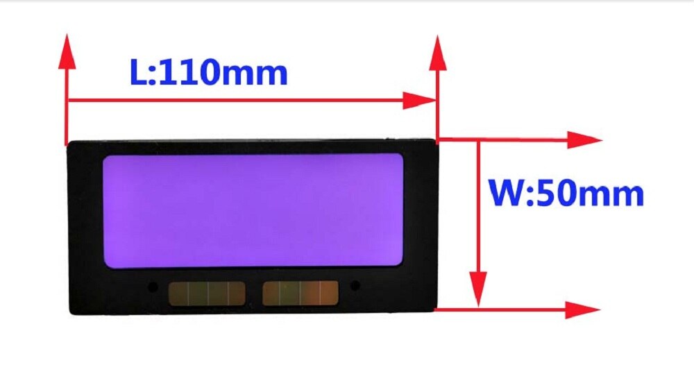 90 x 30mm solenergi auto mørkere sveisehjelm linse til bue mig tig mag med