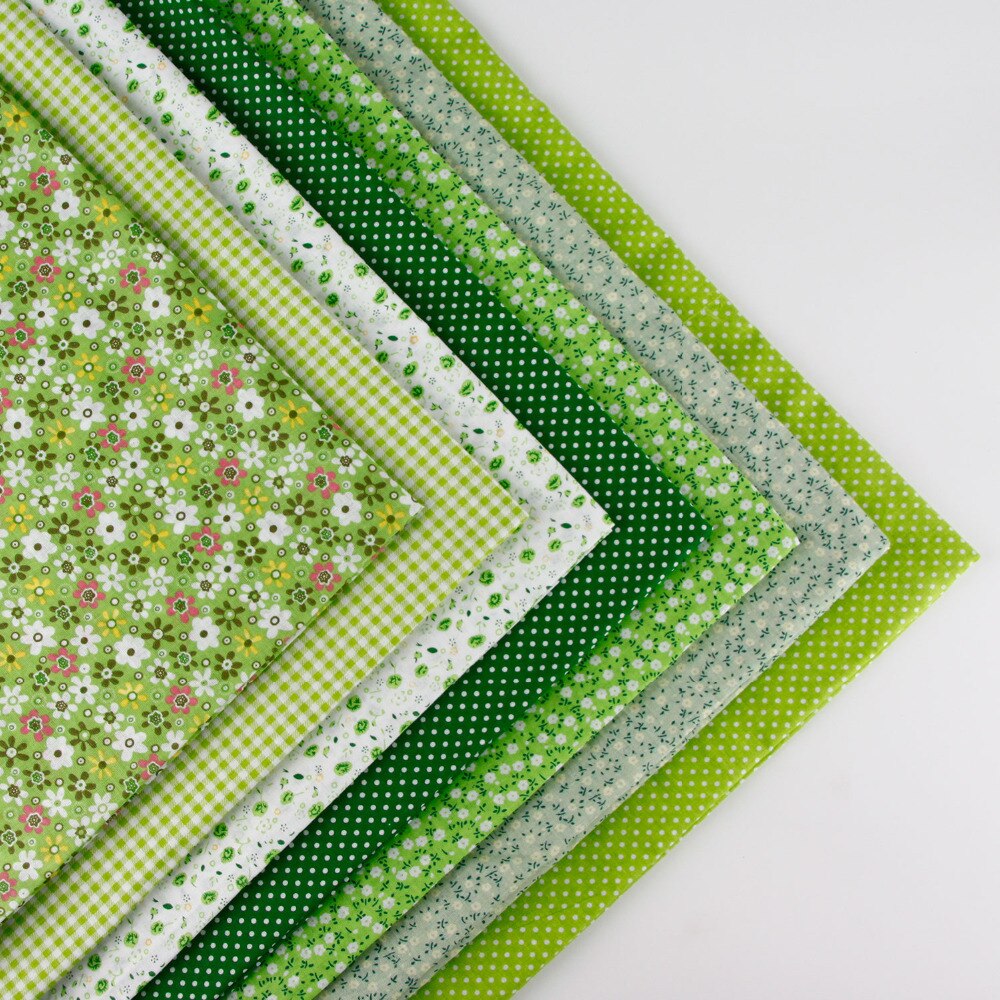 8 stil klud 50 cm x 50 cm print bomuldsstof bundt diy håndlavede quilt patchwork stoffer