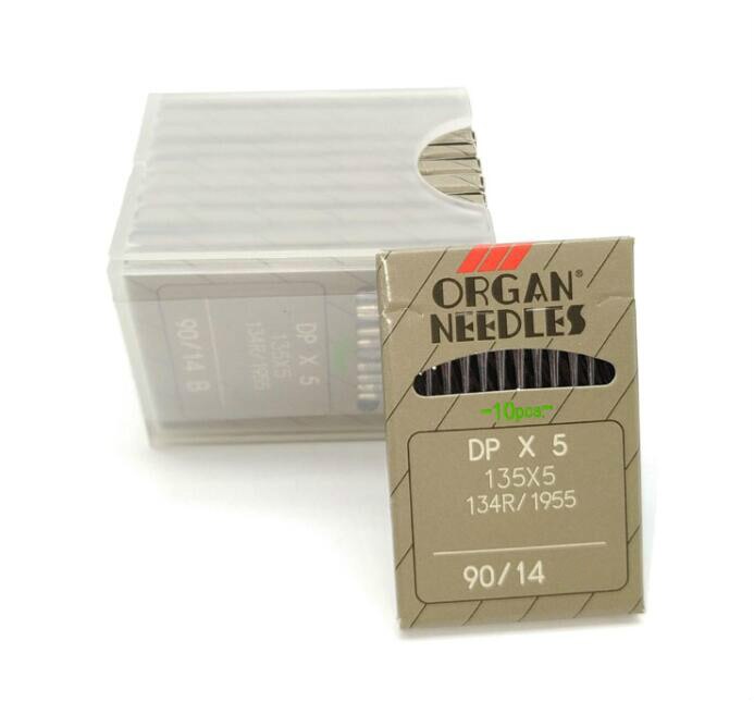 10pcs/lot ORGAN NEEDLES DBX1 DCX1 DPX5 UYX128GAS For Industrial Lockstitch Sewing Machine Singer JUKI brother: DPX5(90-14)