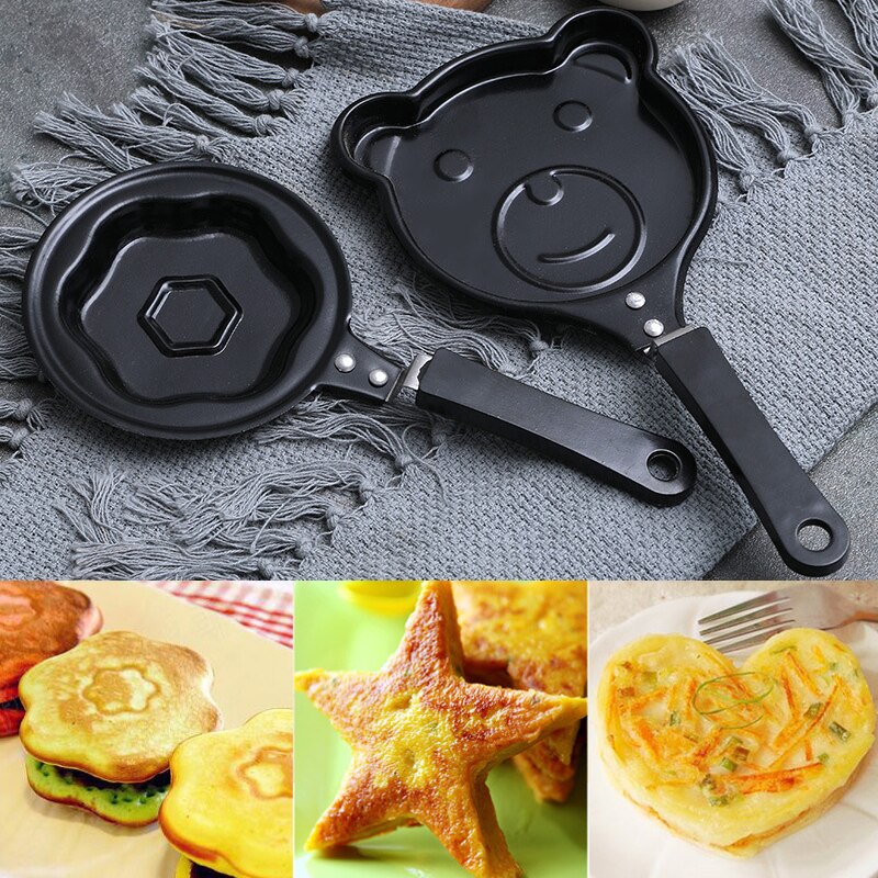 Mini Ei Ontbijt Friteuse Multi-Stijlen Non-stick Pan Pannenkoeken Crêpe Pan Mallen Voor Thuis Keuken E7
