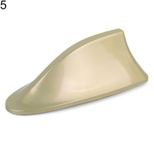 Car Radio Shark Fin Car Shark Antenna Radio FM Signal For All Cars Aerials Antenna Car Styling in: Golden