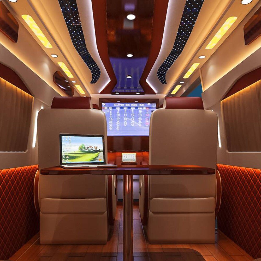 12x 12V Interior White LED Spot Lights 2.5W For VW T4 T5 Camper Van Caravan Motorhome Car White Lights 6500K