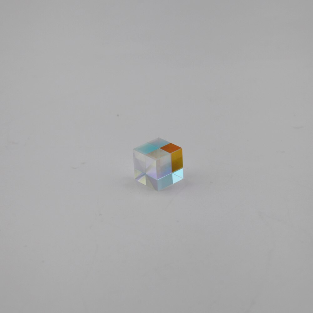 X-Cube Prism Optical Glass 15X15X15mm Refractive Multicolor Experimental Teaching