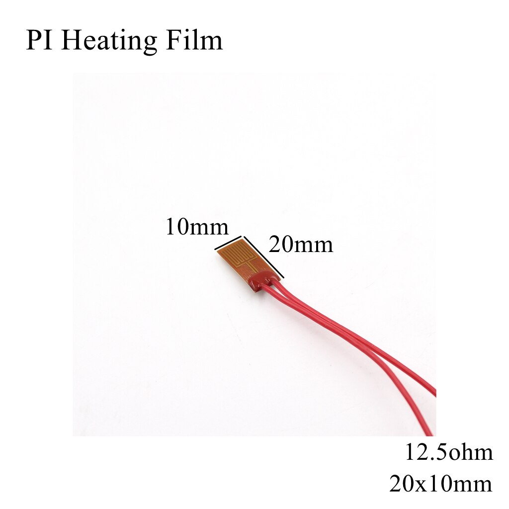 5V 12V 24V PI folia grzewcza płyta poliimidowa ogrzewanie elektryczny podgrzewany Panel Pad Mat Electrotherma elastyczna folia samoprzylepna grzałka oleju: 40x30mm