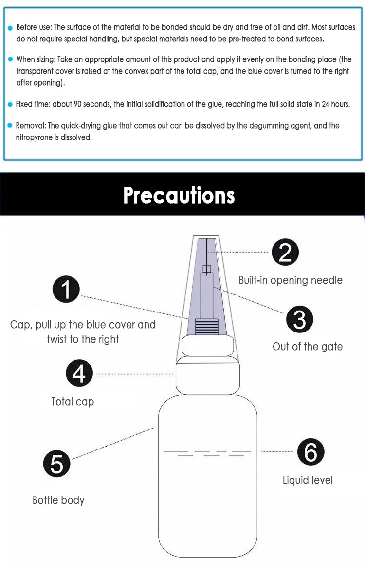 Colle adhésive 401 Super forte pour ongles, 20g, produits en bois faits à la main, pour la maison, le bureau, l'école