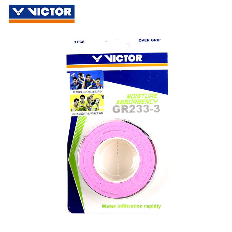 3 pièces/lot de Victor Badminton surgrip Tennis poignées raquettes poignées main colle surgrips GR233-3: GR233Q-3