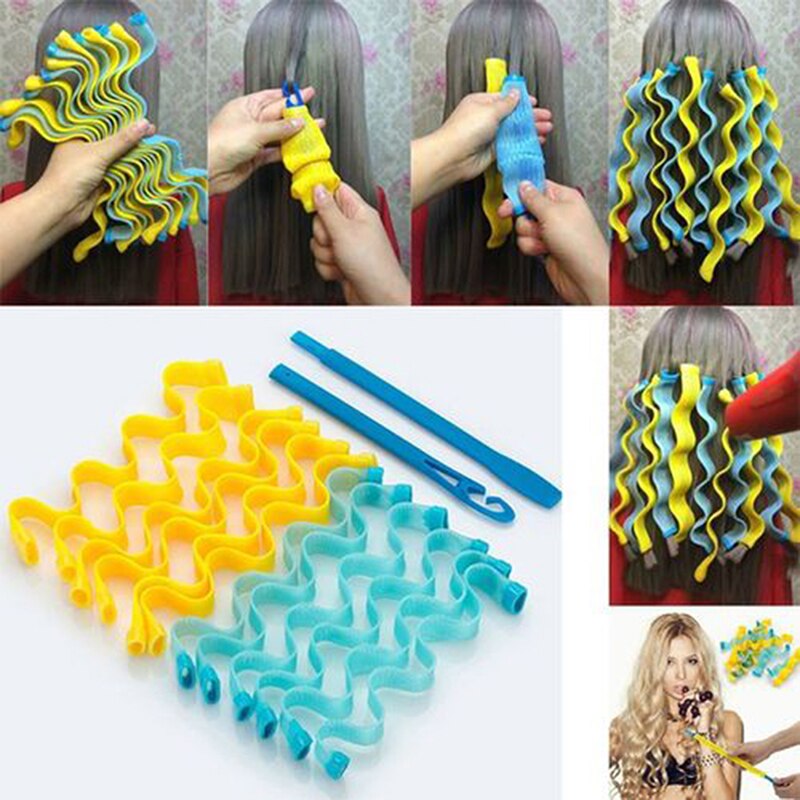 30Cm/50Cm Haar Rollen Duurzaam Spiraal Kapsel Roller Sticks Diy Slak Vorm Haar Curler Wave Haar Styler