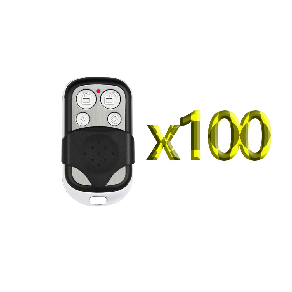 ALARMA DE SEGURIDAD PARA EL HOGAR de metal de , 433MHz, negro inalámbrico, alarma remota para sistema de alarma GSM,