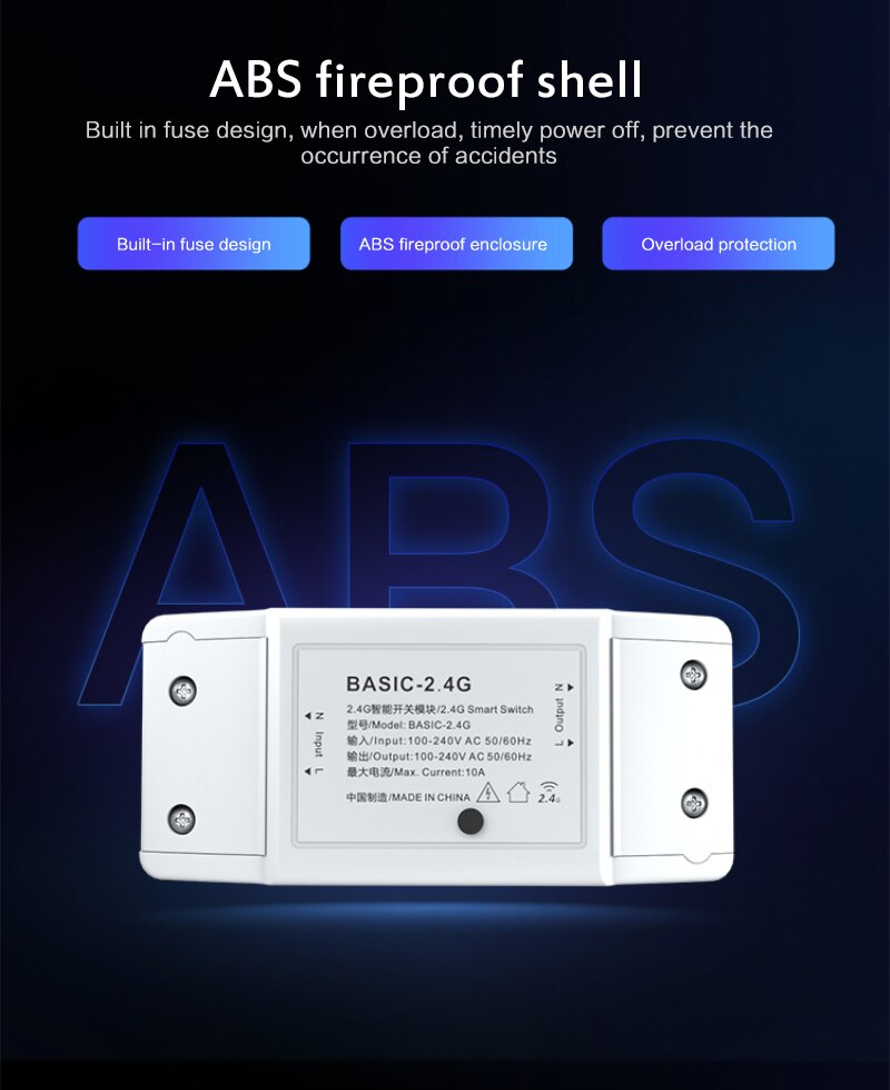 BASIC-2.4G Or RM-2.4G Remote Control RM Smart Switch Bluetooth For EWeLink-APP