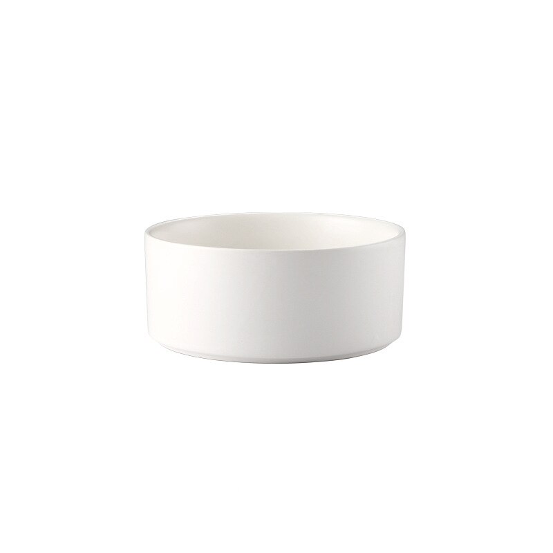 Bol à nourriture pour chiot en céramique avec support en bois antidérapant distributeur d'eau lavable pour aliments pour animaux de compagnie pour chats petits chiens bols pour animaux de compagnie fournitures: White single bowl / 400ML
