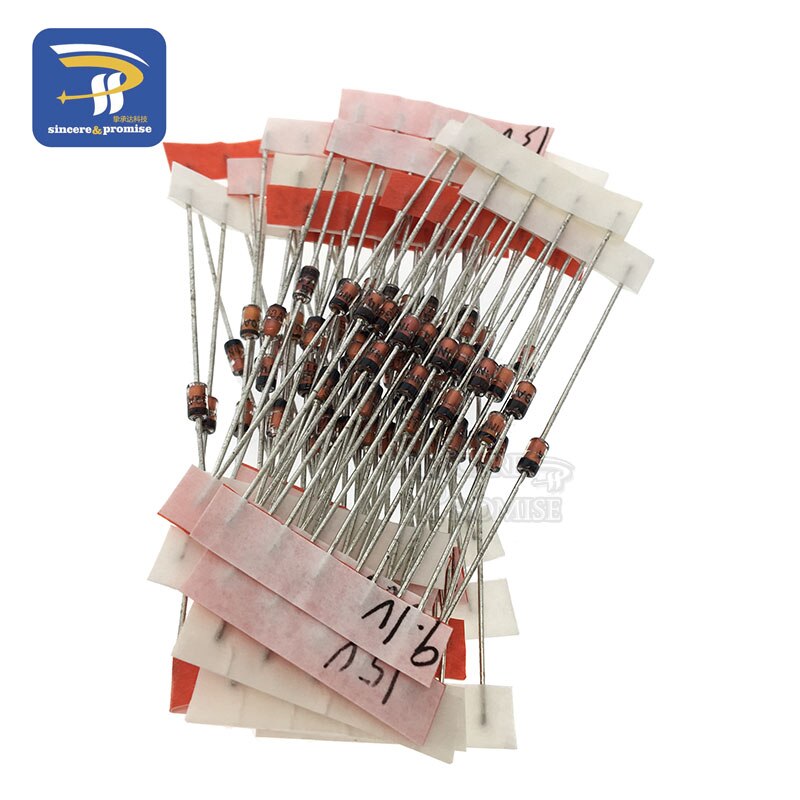14Values*5pcs=70pcs 1W Zener Diode Package 1/2W DO-41 3.3V-30V Component Diy Kit 14 Kinds of commonly used volts
