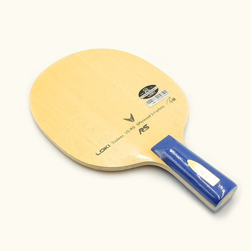 Loki v5rs lâmina de carbono para tênis de mesa, raquete profissional de ping-pong de 5 camadas, ofensivo