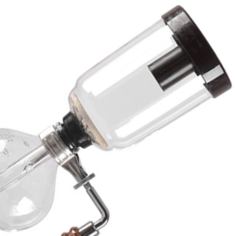 Cafeteira sifão estilo japonês, bule de chá sifão máquina de café de vidro a vácuo filtro 3 copos