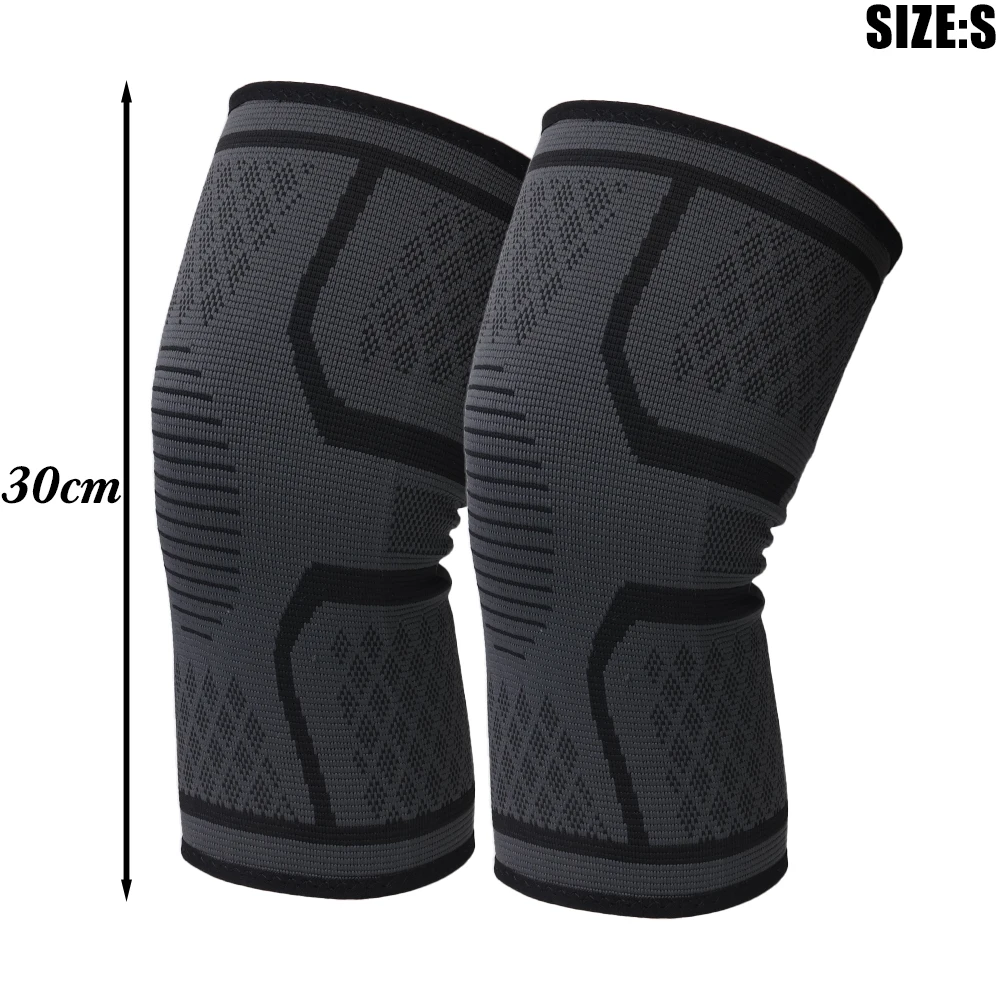 Kniebandage, Knie-Kompressionsmanschette für Knieschmerzen, Laufen, Gewichtheben, Kniebandagen, Unterstützung, atmungsaktiv, für Arthritis, Sport, Fitnessstudio: Weiß