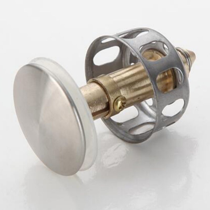 Universal Wash Basin Bouncing Drain Filter No Overflow Pop-up Bathroom Sink Plug With Lid Kitchen Bathroom Filter