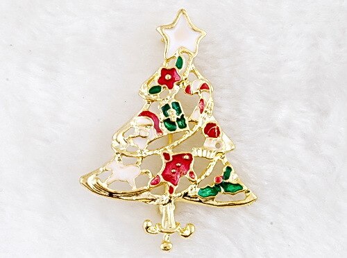 6 stks Kerst Broches Pin Bagde lijfje Broche Veiligheidsspelden voor DIY craft kerstboom Pin kerstman broches Kleding decor: 3