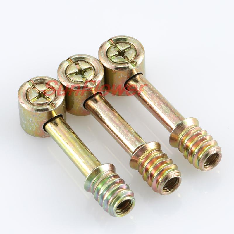 Furniture Hardware 4-in-1 Connection Piece Bed 4-in-1 Assembly Piece Hammer Nut Screw Eccentric Wheel Accessories 2PCS