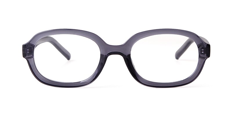 Vem sötnos trendiga 90s solglasögon dammärke retro oval båge solglasögon nyanser korea stil sunnies kvinnlig  s161: C9 grå klar