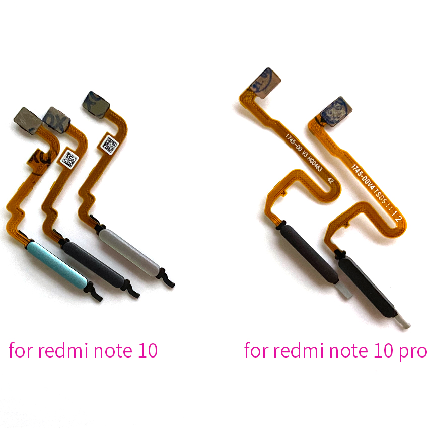 Voor Xiaomi Redmi Note 10 Pro Vingerafdruk Sensor Home Button Ribbon Flex Kabel