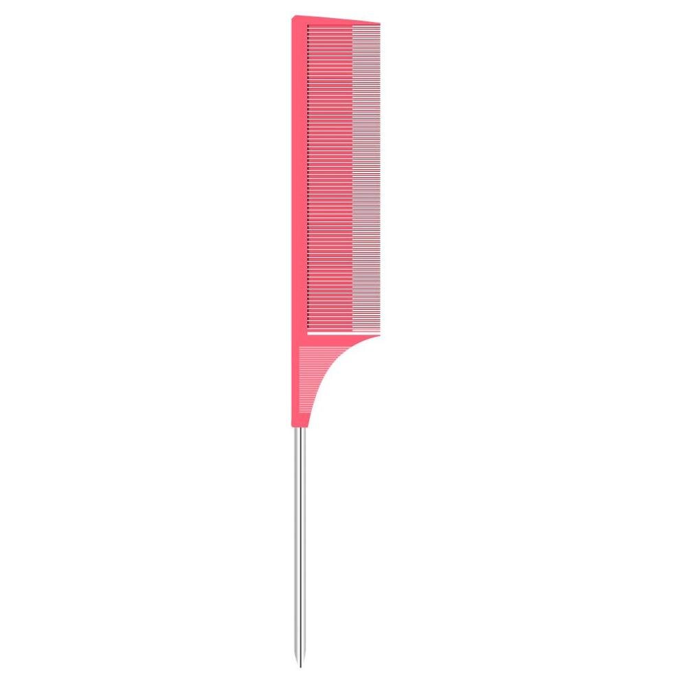 Enkelriktad vävning highlighting foliering hår kam highlight salong hår kammar hårklippning trimmer borstar: En rosa